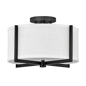 Axis - 34W 2 LED Small Semi-Flush Mount in Traditional-Transitional-Rustic Style - 14.5 Inches Wide by 8.75 Inches High - 1032697