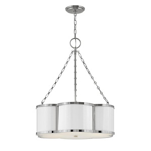 Chance - 3 Light Medium Drum Chandelier in Traditional Style - 22 Inches Wide by 26.5 Inches High - 1032718