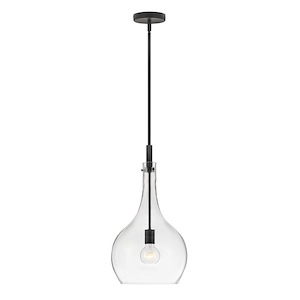 Ziggy - 12W 1 LED Medium Pendant In Modern Style-23 Inches Tall and 12 Inches Wide - 1295917