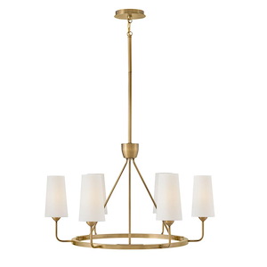 Lewis - 30W 6 LED Medium Pendant In Traditional Style-17.25 Inches Tall and 28.75 Inches Wide - 1278380
