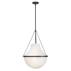 Collins - 12W 1 LED Large Pendant-27.75 Inches Tall and 20 Inches Wide - 1320112