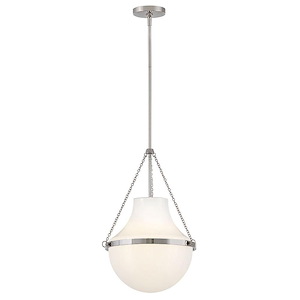 Collins - 12W 1 LED Medium Pendant-20.25 Inch Tall and 15 Inch Wide - 1375171