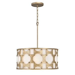 Carter - 5 Light Medium Drum Chandelier in Transitional Style - 21 Inches Wide by 24 Inches High - 1001455