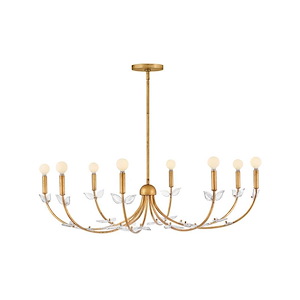 Aliso - 40W 8 LED Large Chandelier-10.5 Inch Tall and 42 Inch Wide - 1363940