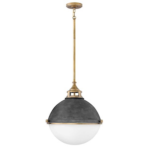 Fletcher - 2 Light Medium Orb Chandelier in Traditional-Industrial Style - 18 Inches Wide by 19.75 Inches High - 760027