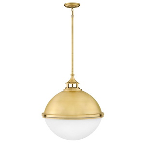 Fletcher - 3 Light Large Orb Chandelier in Traditional-Industrial Style - 22 Inches Wide by 23 Inches High - 760028