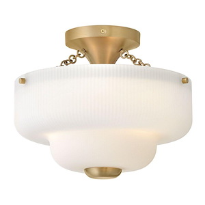 Adella - 5W 3 LED Semi-Flush Mount-9.5 Inch Tall and 12.75 Inch Wide - 1396910