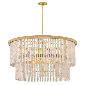 Indra - 5W 9 LED Drum Chandelier-21.5 Inch Tall and 38 Inch Wide - 1396919