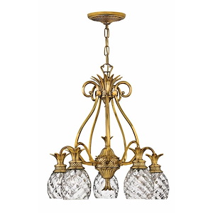 Plantation - 5 Light Medium Chandelier in Traditional-Glam Style - 22.25 Inches Wide by 24.5 Inches High - 759001