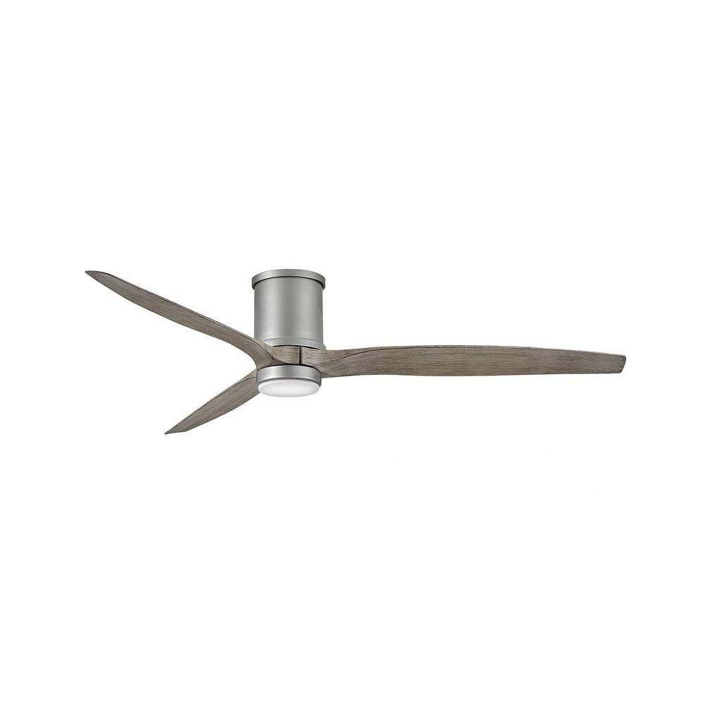 1-Light LED Brushed Nickel Wet Ceiling Fan Light Kit 1-Light LED Brushed Nickel Wet Ceiling Fan Light Kit