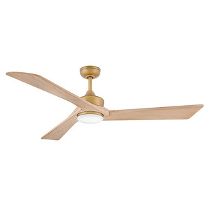 Sculpt - 3 Blade Ceiling Fan with Light Kit-15.25 Inch Tall and 60 Inch Wide - 1378267