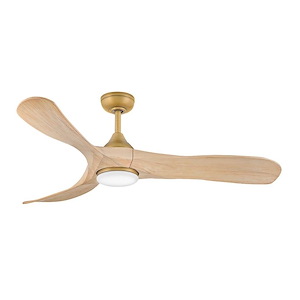 Swell Illuminated - 3 Blade Ceiling Fan with Light Kit-15 Inch Tall and 56 Inch Wide - 1375194