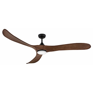 Swell Illuminated - 3 Blade Ceiling Fan with Light Kit In Modern Style-15 Inches Tall and 75 Inches Wide - 1320119