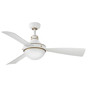 Oliver - 3 Blade Ceiling Fan with Light Kit In Traditional Style-18 Inches Tall and 50 Inches Wide - 1320228