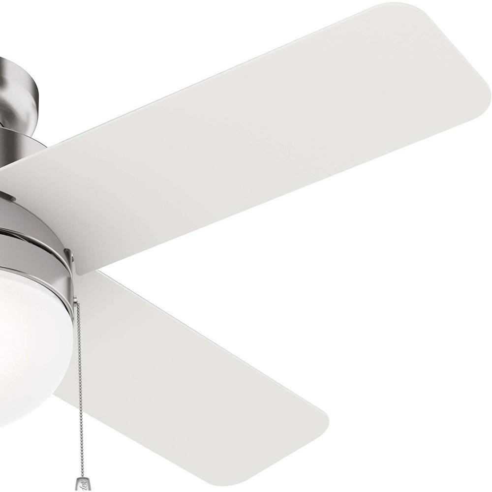 Hunter Fans 1000935 Timpani 44 Inch Low Profile Ceiling Fan with LED Light Kit and Pull Chain