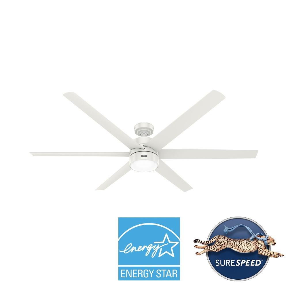 yuka♡　0506 Hunter Fan 59628 Solaria 72 inch Matte Black Outdoor Ceiling Fan