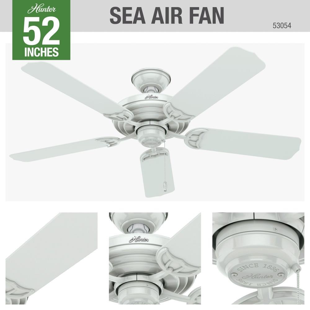 Hunter Fans - 53054 - Sea Air 52 Inch Ceiling Fan with Pull