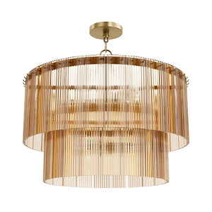 Ontario - 6 Light Large Pendant-20 Inches Tall and 24 Inches Wide - 1345679