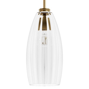 Rossmoor - 1 Light Pendant In Modern Style-71 Inches Tall and 7 Inches Wide - 1315498