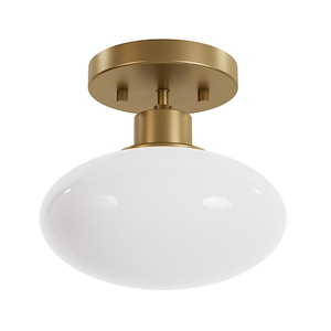 Getty - 1 Light Small Flush Mount-6.9 Inches Tall and 9.1 Inches Wide - 1345686