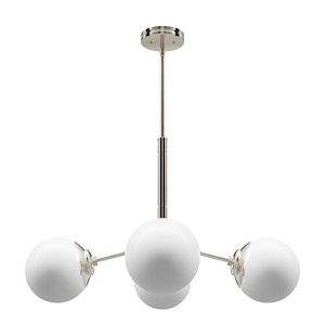 Hepburn - 4 Light Chandelier In Modern Style-18.75 Inches Tall and 29.75 Inches Wide - 1277282