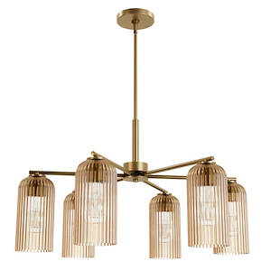 Beverly Glen - 6 Light Large Chandelier-11.8 Inches Tall and 30.8 Inches Wide - 1345687
