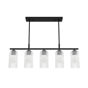Beverly Glen - 5 Light Medium Linear Chandelier-12.7 Inches Tall and 4.7 Inches Wide - 1345689