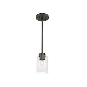 Hartland 1-Light Jar Pendant in Farmhouse Style-3.9 Inches Wide by 15 Inches High - 911976