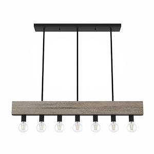 Donelson 7-Light Linear Chandelier in Transitional Style-4.5 Inches Wide by 6.5 Inches High - 1043865