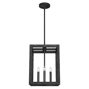 Squire Manor 4-Light Pendant in Modern Style-12 Inches Wide by 15.75 Inches High