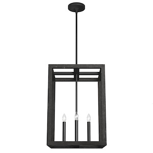 Squire Manor 4-Light Pendant in Modern Style-15 Inches Wide by 21 Inches High - 1047288
