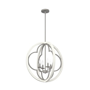 Gablecrest 4-Light Pendant in Transitional Style-24 Inches Wide by 24 Inches High