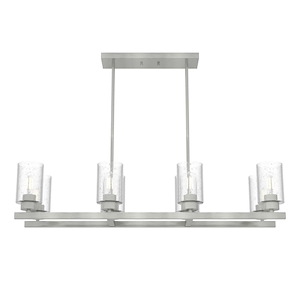 Hartland 8-Light Linear Chandelier In Farmhouse Style-8.25 Inches Tall and 12.25 Inches Wide - 1052495