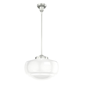 Saddle Creek 1-Light Large Pendant In Transitional Style-12 Inches Tall and 16 Inches Wide - 1105558