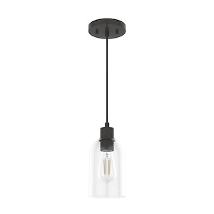 Lochemeade 1-Light Pendant in Modern Style-4.5 Inches Wide by 15.75 Inches High