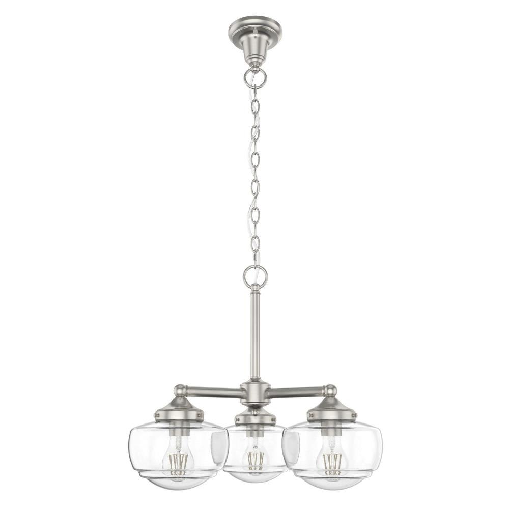 Hunter Fans - 19356 - Saddle Creek - 3 Light Chandelier In Transitional  Style-17.25 Inches Tall and 20.25 Inches Wide