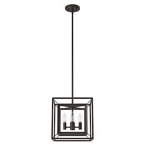 Doherty - 4 Light Convertible Pendant In Industrial Style-12 Inches Tall and 12 Inches Wide - 1270494
