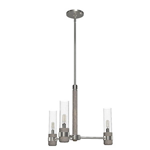 River Mill - 3 Light Chandelier In Rustic Style-15.75 Inches Tall and 20.75 Inches Wide - 1270524