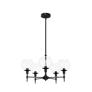 Xidane - 5 Light Chandelier In Mid Century Style-17.5 Inches Tall and 24 Inches Wide - 1266020