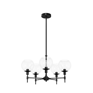 Xidane - 5 Light Chandelier In Mid Century Style-17.5 Inches Tall and 24 Inches Wide - 1266020