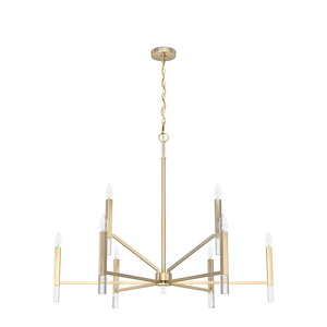 Sunjai - 9 Light 2-Tier Chandelier In Formal Style-32.25 Inches Tall and 40 Inches Wide - 1255183