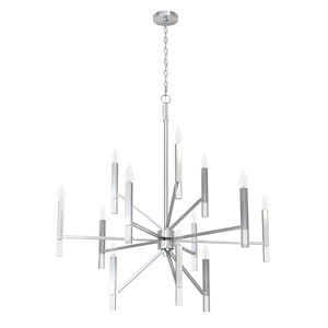 Sunjai - 12 Light 3-Tier Chandelier In Formal Style-41.5 Inches Tall and 40 Inches Wide - 1255177