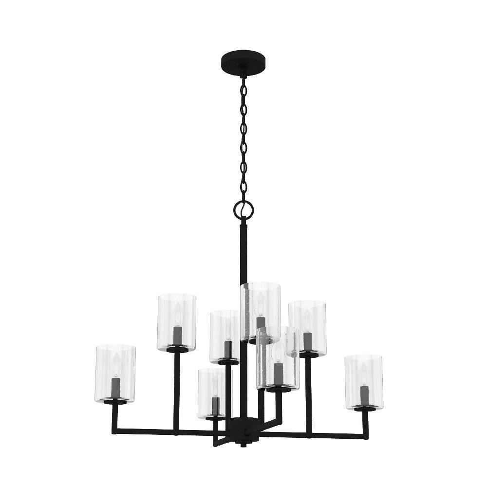 Hunter Kerrison 6-Light Satin Black Modern/Contemporary Led Chandelier