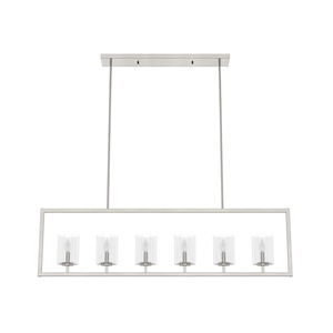 Kerrison - 6 Light Chandelier In Modern Style-13 Inches Tall and 48 Inches Wide - 1286784