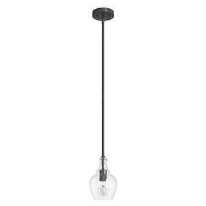 Maple Park - 1 Light Mini Pendant In Casual Style-9.25 Inches Tall and 6 Inches Wide - 1112892