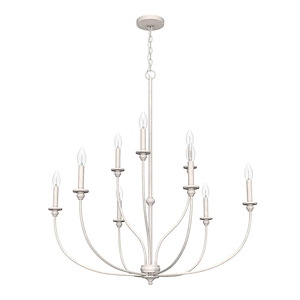 Southcrest - 9 Light 2-Tier Chandelier In Casual Style-38 Inches Tall and 36 Inches Wide - 1266013