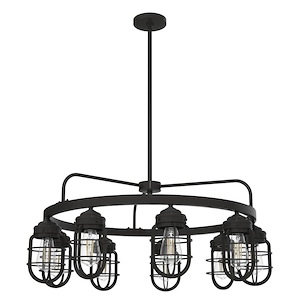 Starklake - 9 Light Chandelier In Industrial Style-14.75 Inches Tall and 34.5 Inches Wide - 1255138