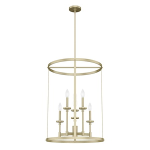 Briargrove - 6 Light Chandelier In Farmhouse Style-29.5 Inches Tall and 21.75 Inches Wide - 1270387