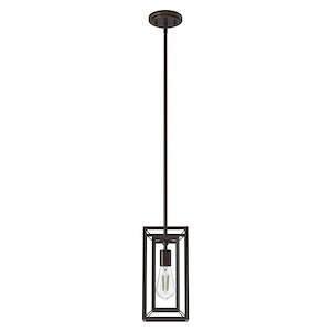 Doherty - 1 Light Mini Pendant In Industrial Style-12 Inches Tall and 6 Inches Wide - 1270411