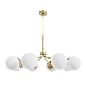 Hepburn - 8 Light Chandelier In Mid-Century Modern Style-20 Inches Tall and 40 Inches Wide - 1286793